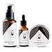 Beard Reverence Premium Beard Grooming Kit for Men Care w/Upgraded Travel Bag – All-Natural Beard Oil, Beard Balm Butter Wax, Beard Wash, Scissors, Comb, Boar Bristle Brush with Gift Set Box