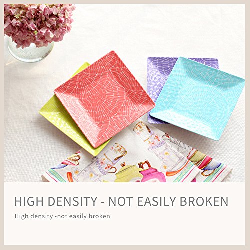 ZBGOROW Melamine Appetizer Plates For Dessert, Snack, Salad and Finger