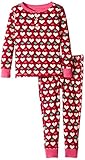 Hatley Little Girls' Henley Pajama Set Lots Of Hearts