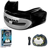 Brain-Pad PRO+PLUS Strap/Strapless Mouthguard - ADULT - Black/Gray
