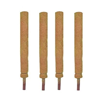 COIR GARDEN Coir Coco Pole Stick, Brown, 3ft, 4 Pieces