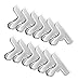 Ilyever 12 Pack Stainless Steel Heavy Duty Bag Clips with Large 3 inches Wide,Easy Storage and Fully Reusable,Perfect for Air Tight Seal Grip on Coffee,Food Bread Bag,Kitchen Home