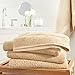 Amazon Brand – Pinzon 4 Piece Egyptian Cotton Bath Towels Set - Driftwood