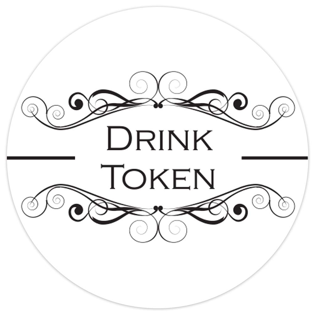 Dotty about Paper Monogram Swirls - Drinks Tokens - Pack of 30 (DT65)