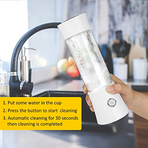 Portable Blender, Personal Smoothie and Shake Blender, Mini Blender, Electric Shaker Bottle with USB Rechargeable for Travel Outdoor and Home Kitchen (FDA, BPA free)