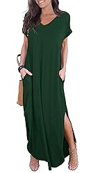 GRECERELLE Women Casual Sundresses Short Sleeve