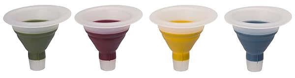 PROGRESSIVE INTERNATIONAL 4-INCH MINI COLLAPSIBLE FUNNEL , 4 COLORS AVAILABLE (BLUE)