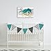 SUMGAR Beach Canvas Wall Art for Bathroom Rustic Teal Octopus Pictures Ocean Farmhouse Paintings Cute Coastal Artwork Prints for Living Room Bedroom Nursery, 16x24 inch