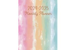 2024-2025 Monthly Planner: Two-Year Schedule Agenda with Holidays, Calendars, To-Do List, and Habit Tracker with Inspiration Quotes - January 2024 through December 2025
