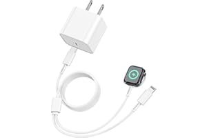 DGVERS for Apple i Watch Charger USB C, [Apple MFi Certified] iWatch Charger Magnetic Cable & Block for Apple Smart Watch SE 8 7 6 5 4 3 2 1 & iPhone 14 13 12 11 X, 2 in 1 Type C iWatch Charger Fast Charging