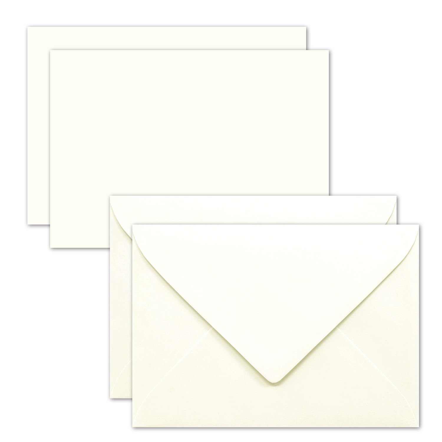 FarbenFroh by GUSTAV NEUSER Set of 25 Cards with Envelopes, DIN A7 10.5 x 7.3 cm, Natural White with Envelopes C7