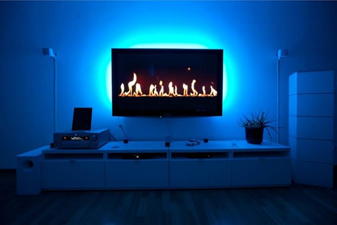 cinta led led usb tv 2x50cm azul