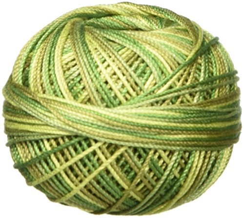 Handy Hands Lizbeth Egyptian Cotton Crochet, Tatting, Knitting Thread Size 3 (50 Grams 120 Yards) - HH03138, Leafy Greens
