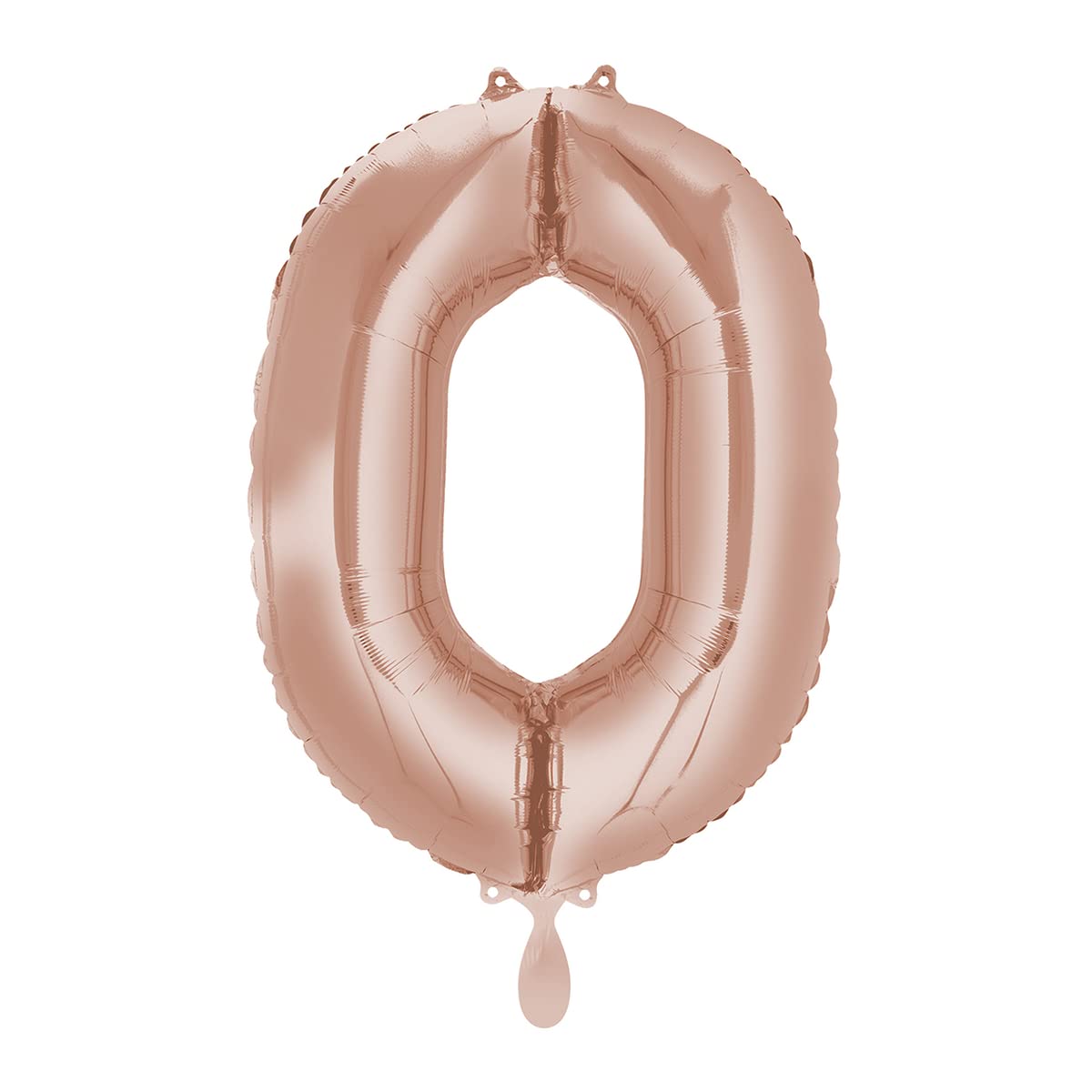 Amscan 3659301 Mid Size Number 0 Rose Gold