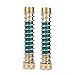 ZKZX Garden Hose Coiled Spring Protector with Solid Brass Faucet Hoses Coupling Adapter Extension 2Pcs (2pieces)