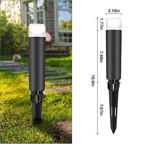 CISLAN Gartenleuchten 5W 12V Niederspannungs-LED-Außenleuchten Im Lieferumfang enthalten Leistungstransformator für den… – Bild 3