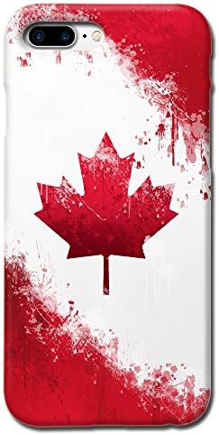 Canada National Flag Design Matte Hard Case Cover For Iphone 7 Plus 8 Plus [Scratch Resistant]
