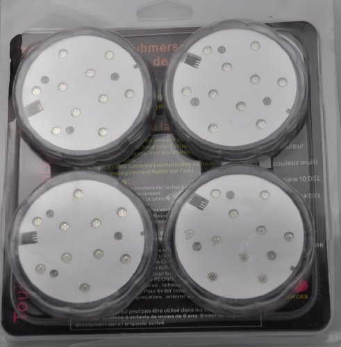 LumiGem LED Submersible Floral Light - 4pk