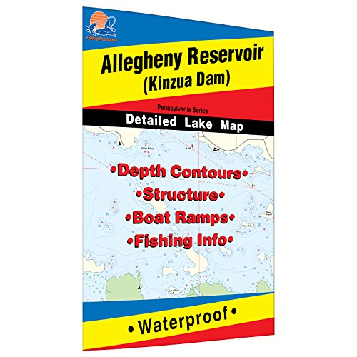 Allegheny Reservoir (Kinzua - PA/NY) Fishing Map