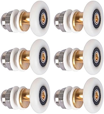 LESOLEIL 6 Pcs Shower Door Roller Runner Wheel Diameter 27mm