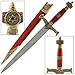 Armory Replicas King Solomon Medieval Crusader Dagger Red