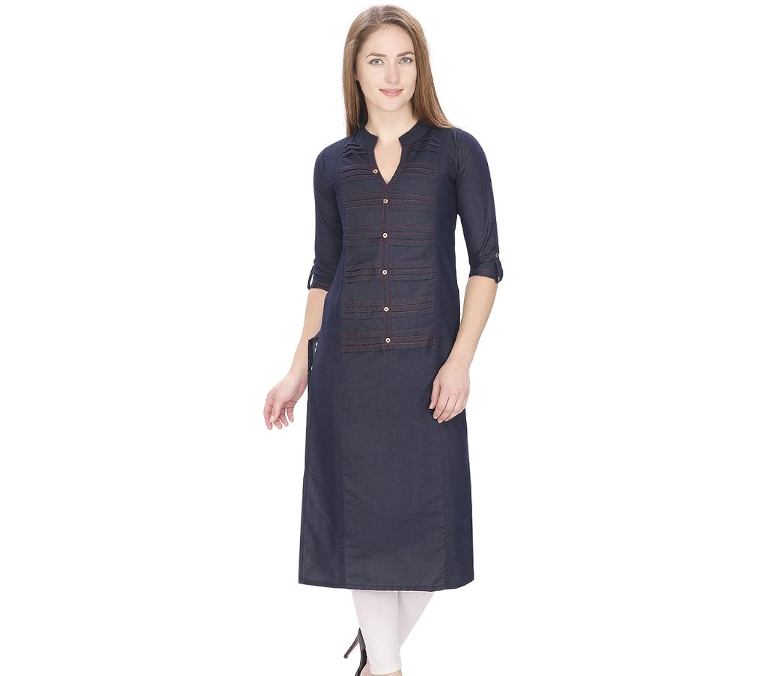 nextar women's denim kurti
