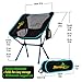 MorningDew Foldable Camping Chair by Lawn Chair with 2 Side Pockets, Height Adjustable, Anti-Slip Feet, Easy to Set Up, Ideal for Festivals, Picnics, The Beach, Lightweight with Carry Bag (Sky Blue)