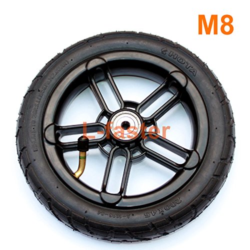 200x35 Pneumatic Tyre Use Nylon Hub Fit M8 or M6 Axle 8