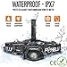 Foxelli USB Rechargeable Headlamp Flashlight With Up To 100 Hours Battery Life Time And New Ultra Bright Cree XP-G2 Led Technology, Waterproof, Impact Resistant, Lightweight & Comfortable, Easy to Use