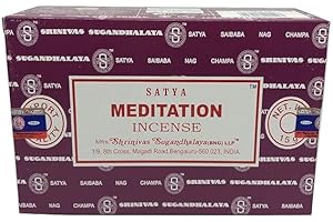 Satya Nag Champa Meditation Incense Sticks | 12 Packs × 15 g | Natural Agarbatti for Meditation, Puja & Relaxation