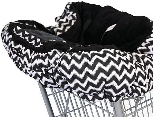 Floppy Seat Ultra Plush Shopping Cart & High Chair Cover - Midnight Chevron