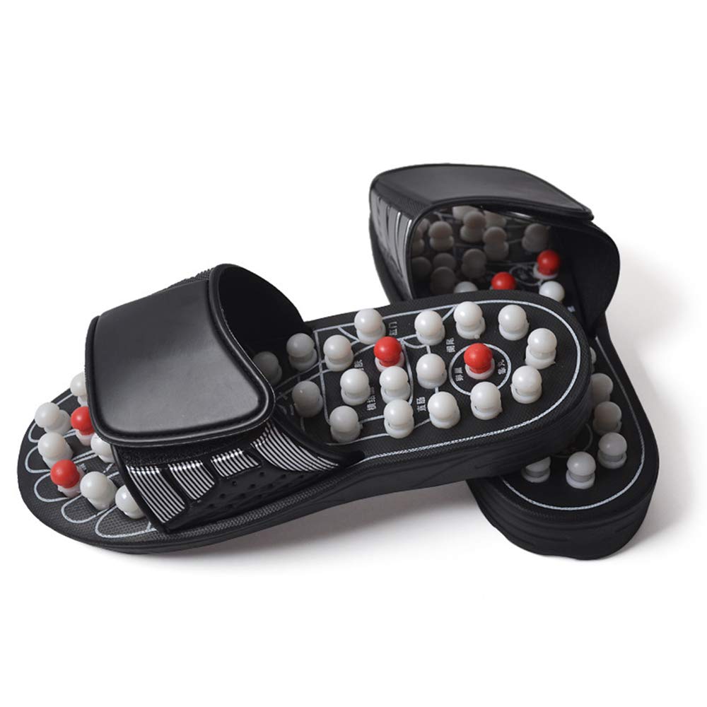 Magnetic Therapy Massage Slippers Jade Stone Acupressure Massage Sandals Shoes for Men Women Feet Sole Point Massage to Promote Blood Circulation