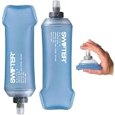SWIFTER 2x Soft Flask 500ml | Running, Hiking, Cycling Hydration Flask | Collapsible, Leakproof, Reusable | Matt Finish, Sky Blue