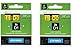 DYMO Standard D1 Labeling Tape Black on Yellow 45018 2 PACK