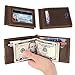 Rachiba Leather Bifold Wallet With Money Clip–Light-Brown Genuine Leather Wallet
