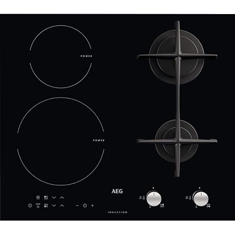 Aeg Hd634170nb Hybrid Gas On Glass And Induction Hob Amazon Co Uk