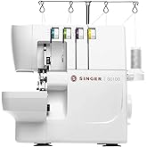 SINGER S0100 Metal Frame Serger with Accessory Kit | Overlock Machine with 6 Built-in Stitches, 2-3-4 Thread Capability, Adju