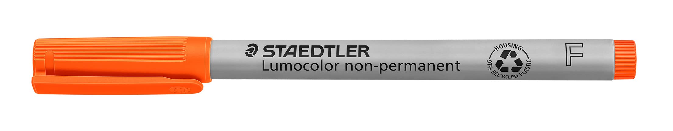 Staedtler 316 Lumocolor Pen Fine Tip Approx. 0.6 mm Non Permanent Pack of 10 in Cardboard Case Orange