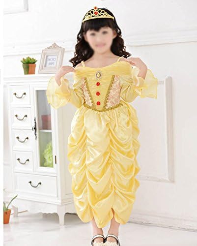 Amazon Co Jp サイズ有 ディズニー ハロウィン仮装 美人と野獣 ベル Belle パーティー仮装 演出服 コスプレ衣装 子供衣装 コスチューム Eb108g0g0v0 服 ファッション小物