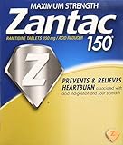 Zantac Maximum Strength 150 Ranitidine, Acid Reducer, 25 Packets (Pouches) of 1 Tablet