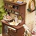 Flever Dollhouse Miniature DIY House Kit Creative Room with Furniture for Romantic Artwork Gift (Mary's Sweet Baking)