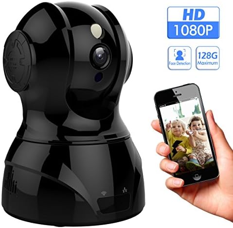 1080p 2.4GHz HD Wireless Indoor WiFi Home Security Camera With Face/Sound/Motion Detection, Two Way Audio, Night Vision Remote Control For Baby Elder Pet Office, Support Android IOS Windows Mac