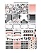 Sakura, planner stickers on 2 sheets of matte removable sticker paper. Sized to fit most planners, Happy Planner, Erin Condren, Plum Paper, or for scrapbook elements. Kiss cut, just peel and stick.