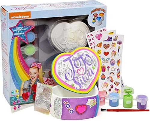 Jojo Siwa Paint Craft Heart Box Set, Paint and Decorate Your Own