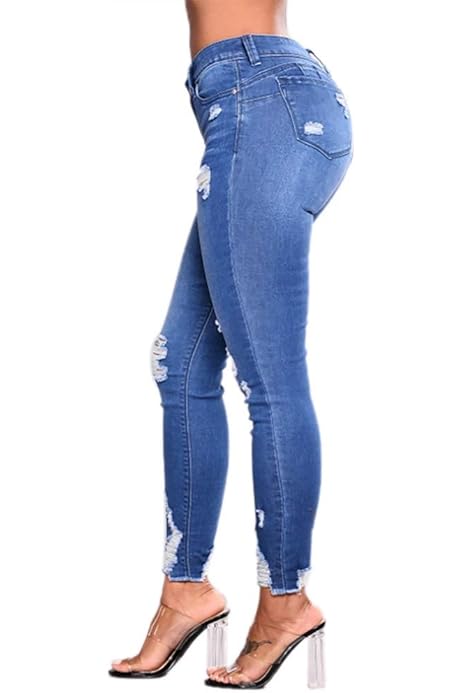 ladies high waisted jeans uk