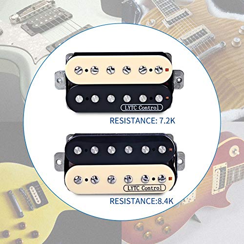 HS2 Electric Guitar Humbucker Pickup for Gibson Les Paul Replacement (Neck&Bridge) - Thumbnail 3