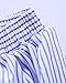 Lalagen Women's Striped Front Slit Ankle Length Button Front High Waist Maxi Skirt Blue S