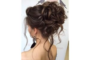 QIAORUIXIN Messy Bun Hair Piece, Super Long Tousled Updo Hair Bun Extensions Wavy Hair Wrap Ponytail Hairpieces Hair Scrunchies with Elastic Hair Pieces for Women Girls（6A/30）