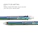 Baile Grip 6 in 1 Pen 6 Colors 0.7 mm Ballpoint Multi Color Gel Pen Semi Gel(OBG) pen (Blue Green Red Purple Black Orange)