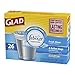 Glad OdorShield Small Trash Bags, Fresh Clean, 4 Gallon, 26 Count (Pack of 12)